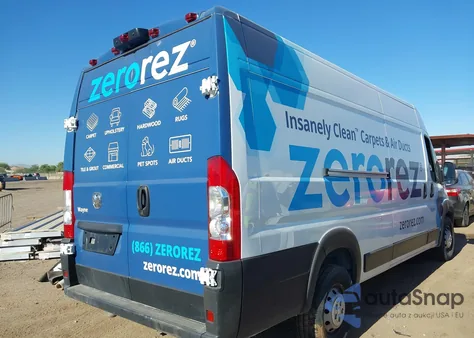 2023 Ram Promaster 3500 Cargo Van High Roof 159 Wb Ext из США, поврежденный, VIN 3C6MRVJG3PE508083